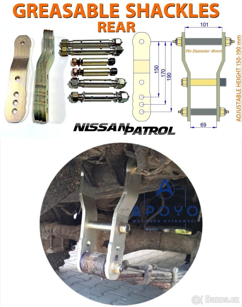 HOUPAČKA LISTOVÉHO PERA NISSAN PATROL K160/260