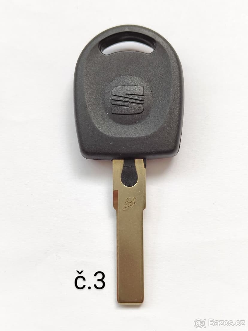 Klíč Škoda Volkswagen Audi Seat HU66 ID48 Klíč = 150kč. Klí
