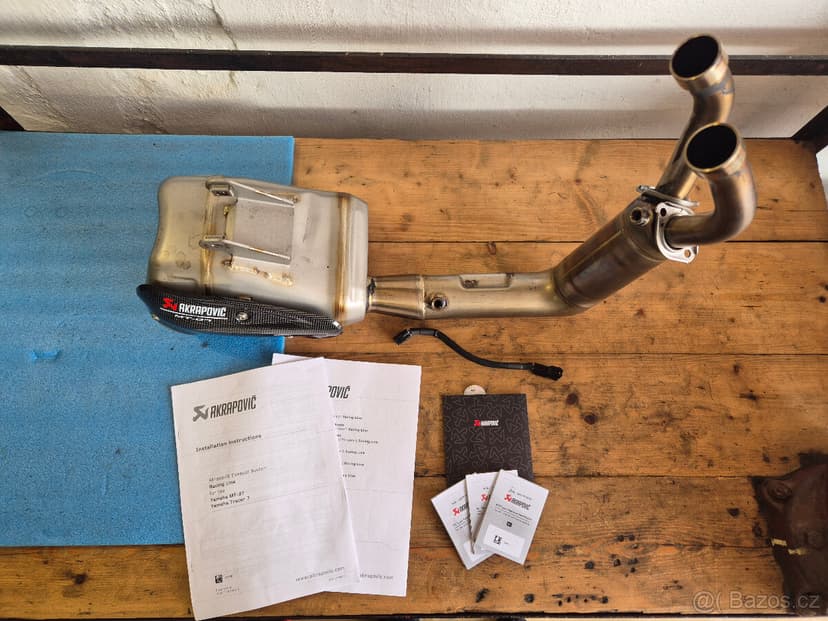 Prodám homologovaný výfuk AKRAPOVIČ na YAMAHA MT-07