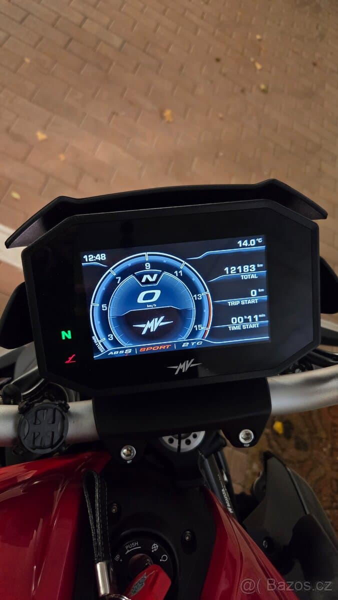 MV Agusta Brutale 800 Rosso, provoz od 07/2023