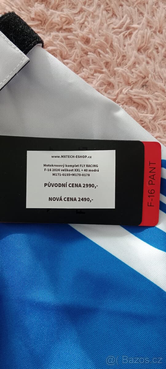 DRES KALHOTY FLY F 16 XXL Vel:40 R.2024