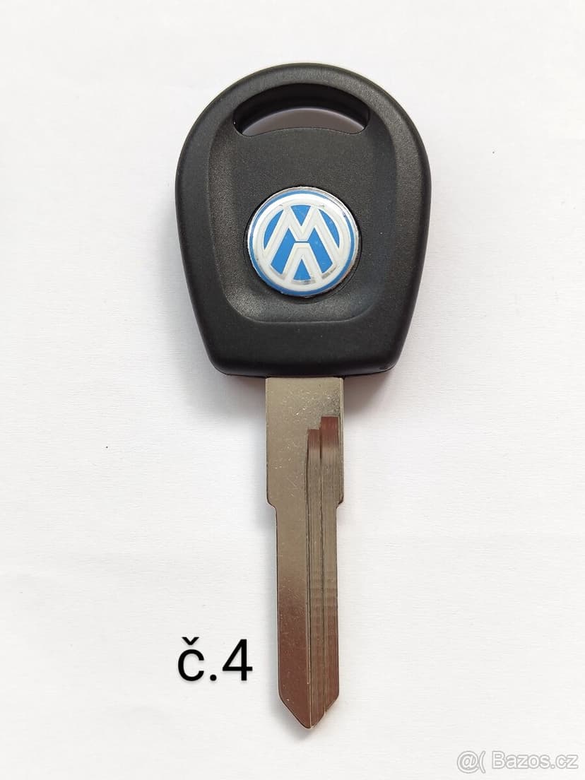Klíč Škoda Volkswagen Audi Seat HU66 ID48 Klíč = 150kč. Klí