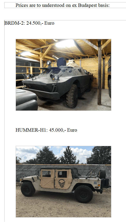 Predám vojenské vozidlá–výnimočná príležitosť pre zberateľov