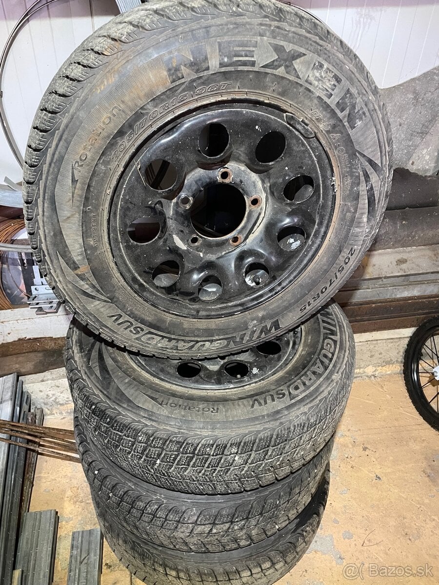 Pneu + disky SUZUKI Samurai, Vitara,...