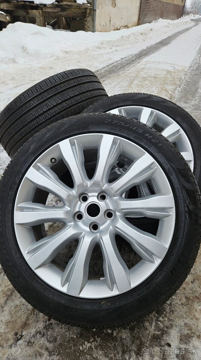 TOP ALU kola Land Rover 21" – 5×120, Pirelli 98 %