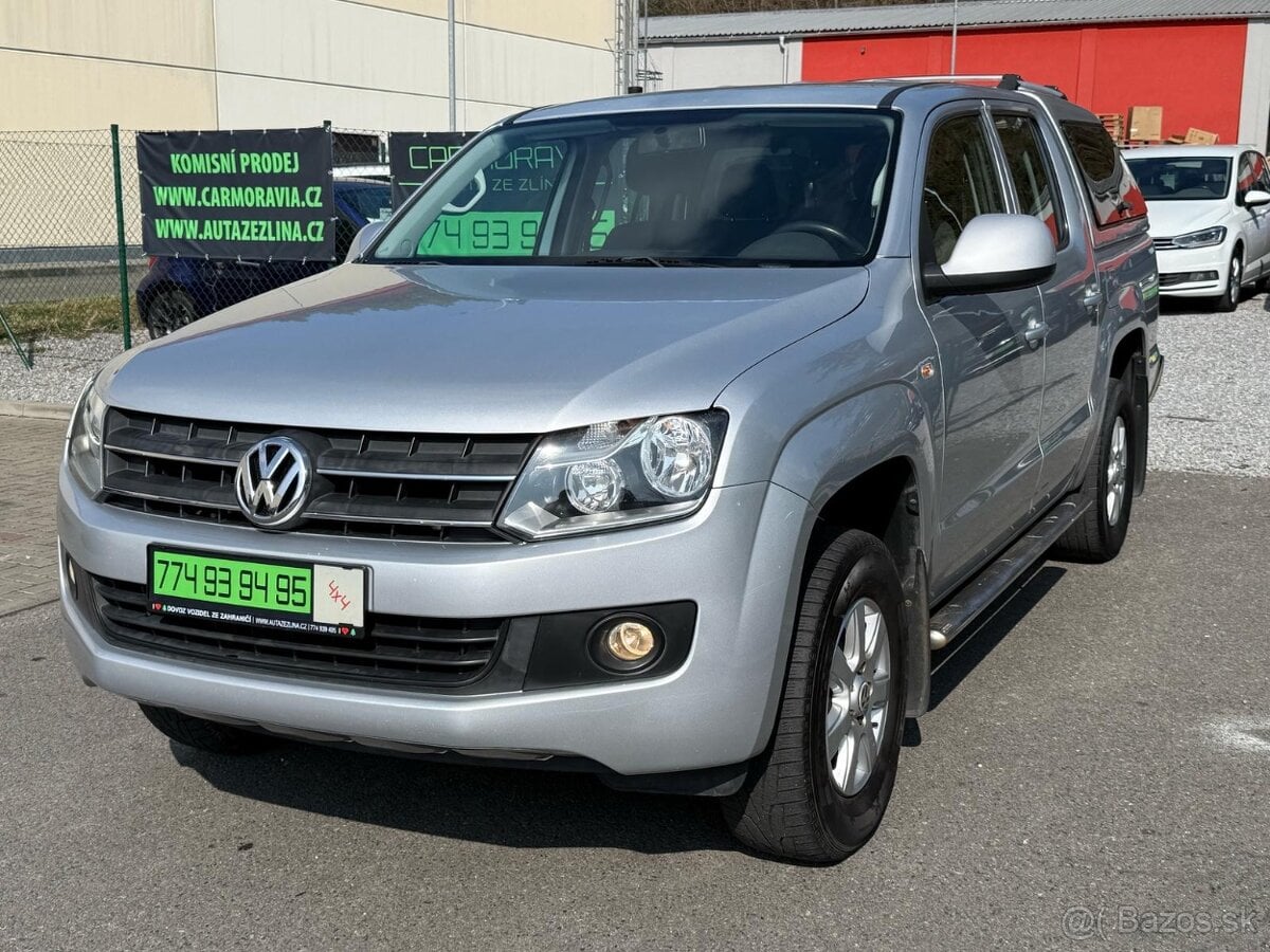 ►VW AMAROK 2,0 TDI 4x4 - TOP STAV, TOP KM, TAŽNÉ ◄