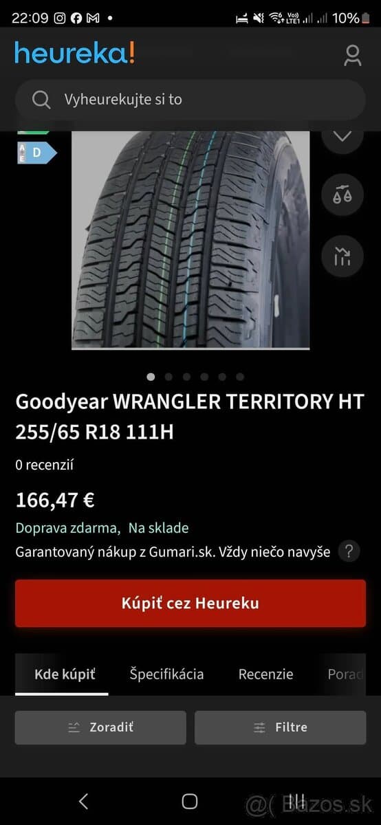 Nove letne pneumatiky 255/65 r18 GoodYear Wrangler Dot2024