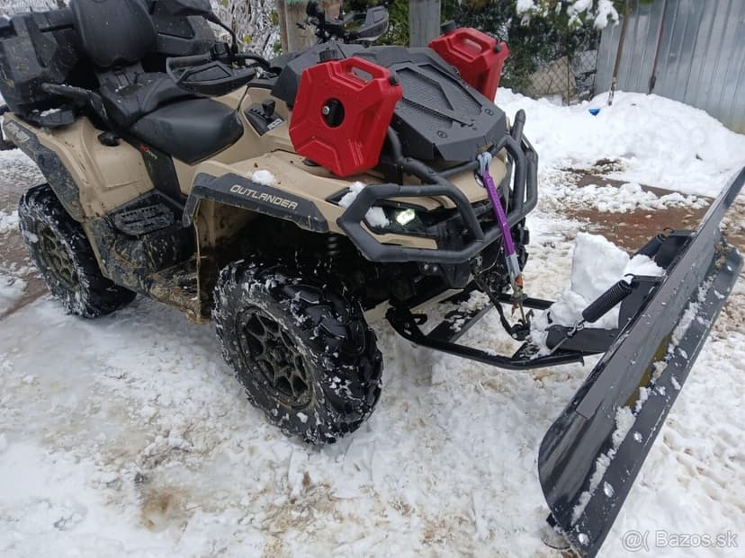 Radlica na stvorkolku atv pluh na sneh click system