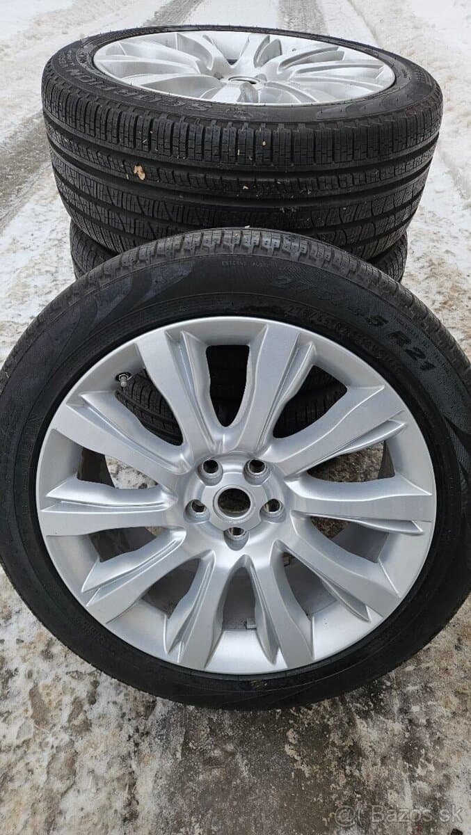 TOP ALU kola Land Rover 21" – 5×120, Pirelli 98 %