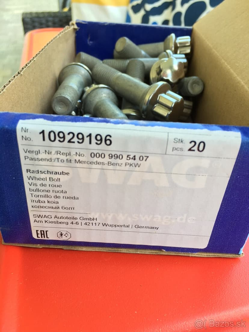 Skrutka kolesa Mercedes GLE 20ks SWAG Germany NOVÉ