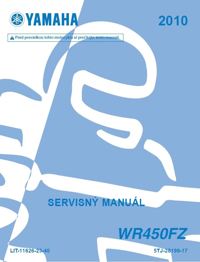 Yamaha WR450F servisny manual