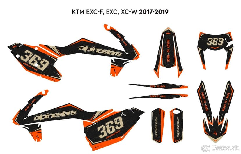 Polep KTM EXC-F, EXC, SX, SXW